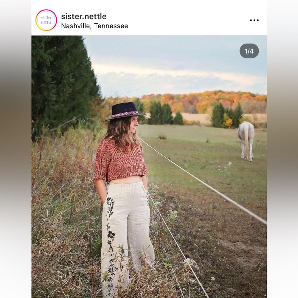 Sister Nettle 🌷 Wild Folk Linen Pants